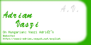 adrian vaszi business card